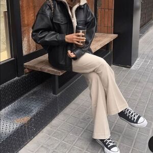 Black platform converse